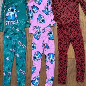 Disney Kids Pajama Set - Teal, Pink, and Red